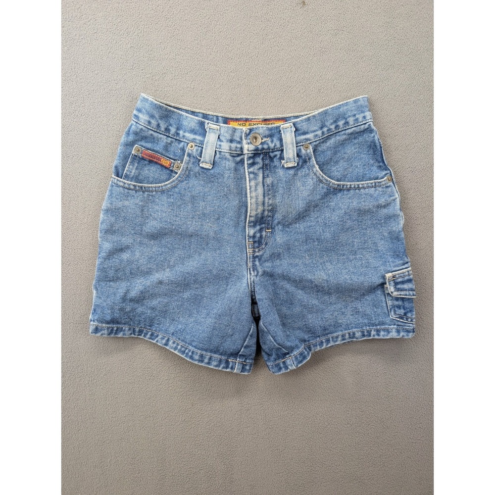 No Excuses Blue Jeans Denim Shorts Womens Size 5/6 Blue Jean Mom Shorts